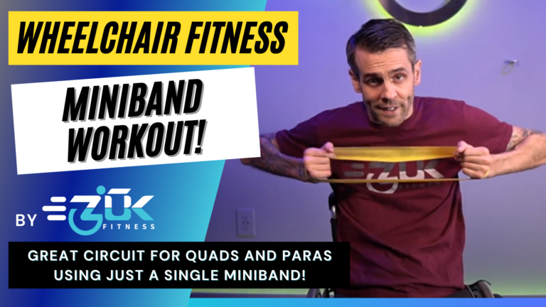 Mini-bands Circuit Workout (or Therabands) for Quads and Paras!